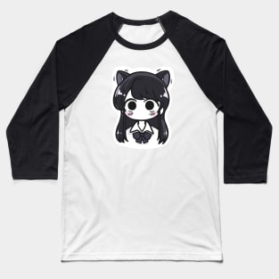 komi can't communicate komi cat komi san manga blush Baseball T-Shirt